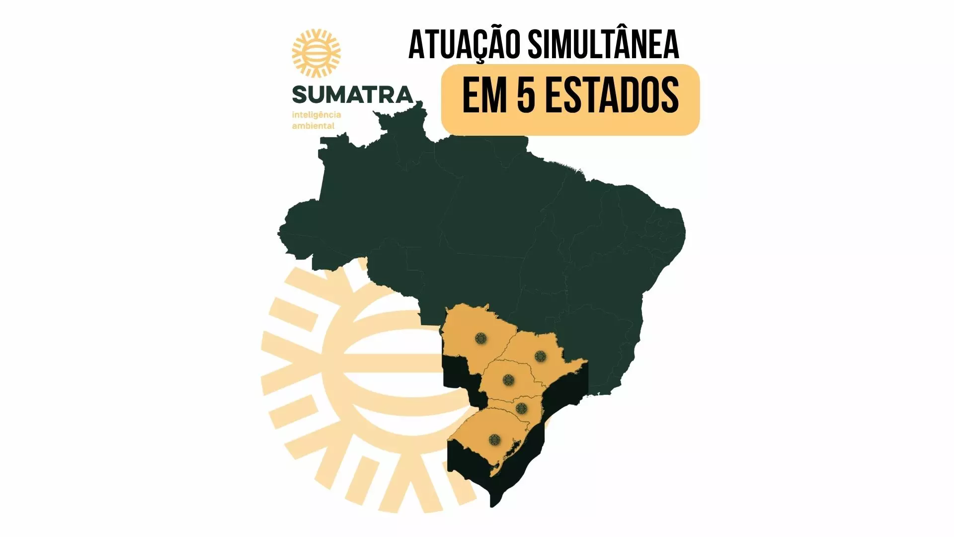 Geral Atuação da SUMATRA em 5 estados de maneira simultânea
